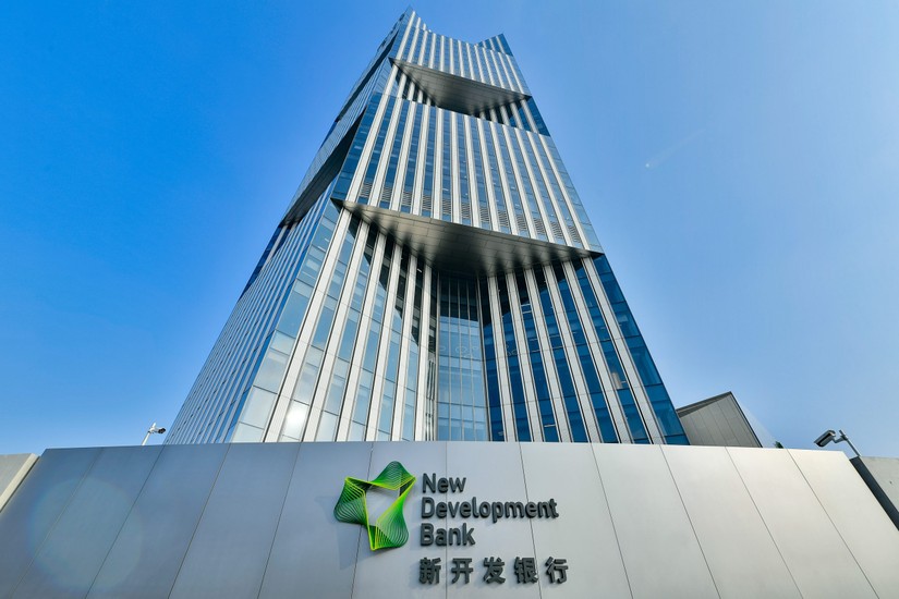 Trụ sở Ngân hàng Phát triển Mới tại Thượng Hải, Trung Quốc. Ảnh: NDB