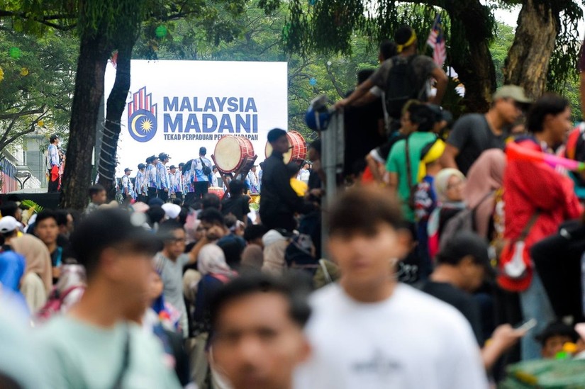 Không khí đón Quốc khánh 31/8 nhộn nhịp tại thủ đô hành chính Putrajaya của Malaysia. Ảnh: Malay Mail