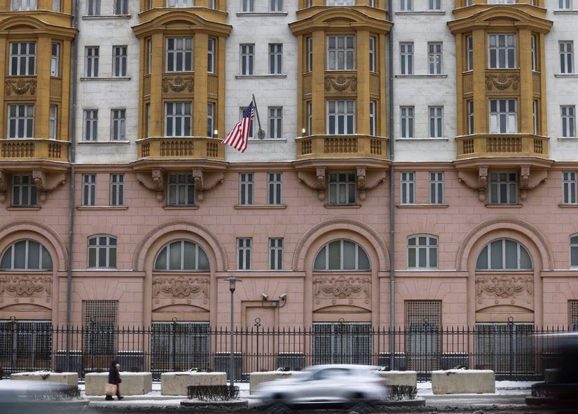 Đại sứ quán Mỹ tại Moscow, Nga. Ảnh: Reuters
