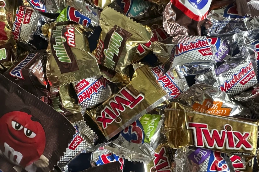 Giá kẹo tại Mỹ gia tăng ở ngưỡng 2 chữ số trong tháng 10/2023 so với cùng kỳ năm ngoái. Ảnh: AP