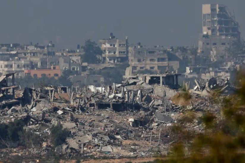 Khung cảnh đổ nát tại Gaza ngày 4/12/2023. Ảnh: Reuters