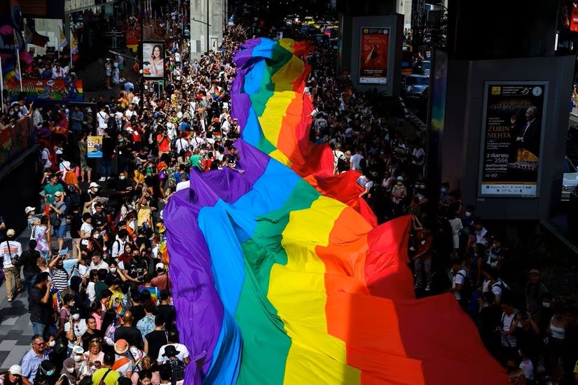 Cuộc diễu hành LGBTQ Pride hàng năm tại Bangkok, Thái Lan ngày 4/6/2023. Ảnh: Reuters