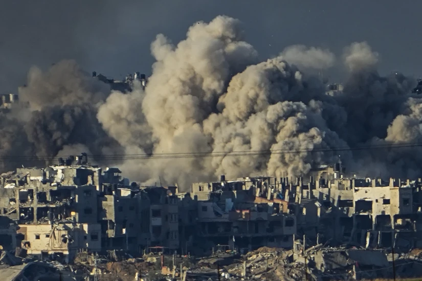 Một cuộc không kích của Israel vào Gaza ngày 16/12/2023. Ảnh: AP