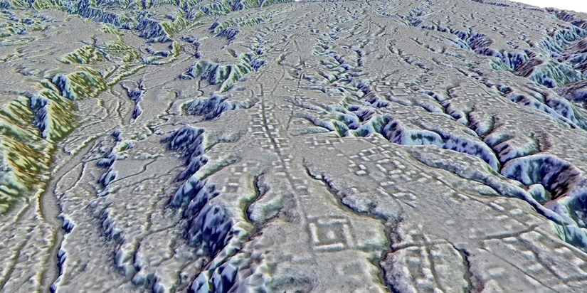 Bản đồ laser thành phố cổ đại được khám phá tại thung lũng Upano, Ecuador. Ảnh: Stéphen Rostain, Antoine Dorison