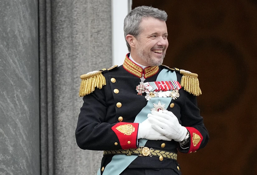 Vua Frederik X tại lễ kế vị diễn ra ở Cung điện Christiansborg, Copenhagen, Đan Mạch ngày 14/1/2024. Ảnh: AP