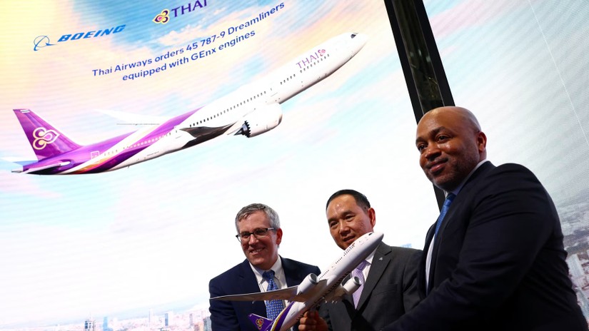 Boeing giành được đơn đặt hàng 45 chiếc 787-9 từ Thai Airways. Ảnh: Reuters