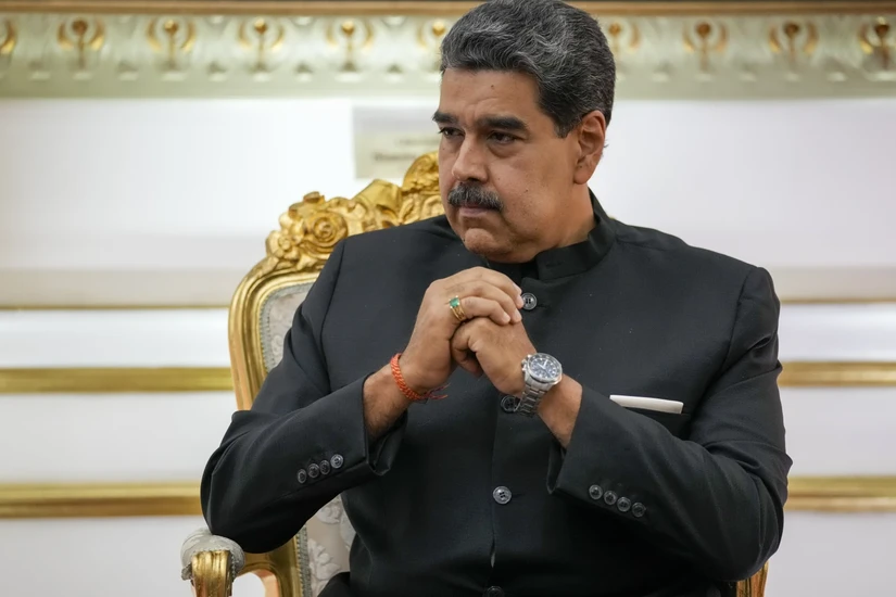 Tổng thống Venezuela Nicolás Maduro. Ảnh: AP