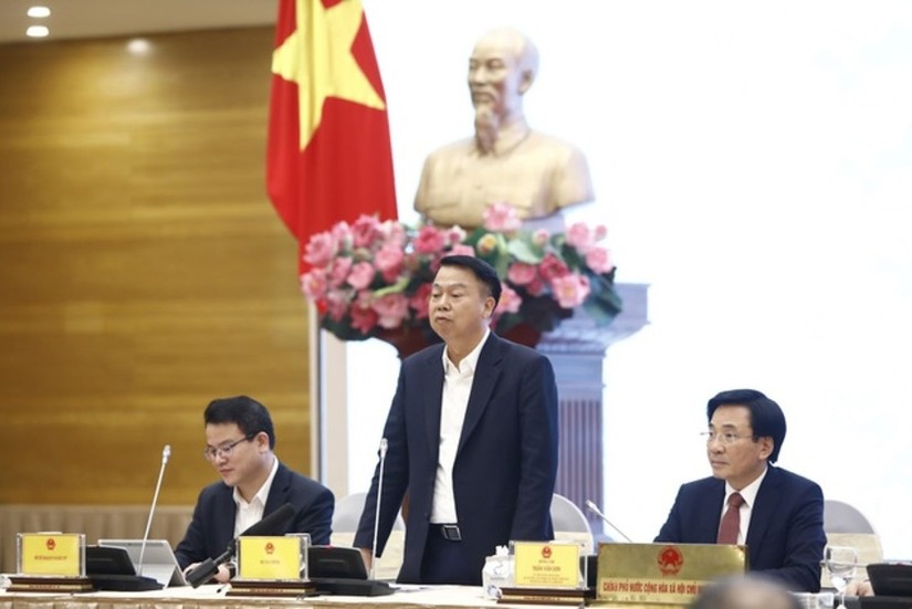 Thứ trưởng Bộ Tài chính Nguyễn Văn Chi: Dự kiến Bộ Tài chính sẽ trình Chính phủ dự thảo Nghị định sửa đổi, bổ sung một số nội dung của Nghị định 65 trong đầu tuần tới - Ảnh: VGP