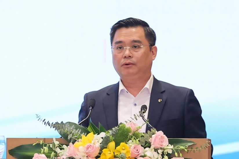 Tổng Giám đốc Vietcombank (VCB) Nguyễn Thanh Tùng: Tín dụng đối với BĐS của toàn ngành ngân hàng là một trong những lĩnh vực tăng trưởng cao - Ảnh VGP