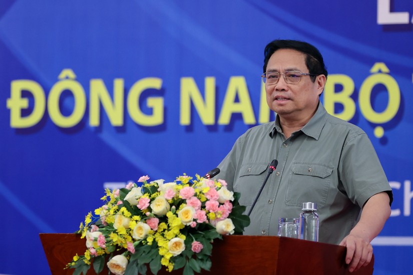 Thủ tướng Phạm Minh Chính: Quy hoạch vùng Đông Nam Bộ phải đi trước một bước với tư duy đột phá, tầm nhìn chiến lược - Ảnh: VGP