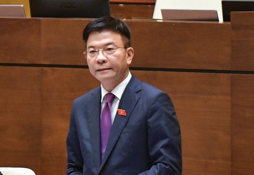 Bộ trưởng Tư pháp Lê Thành Long - Ảnh:quochoi.vn