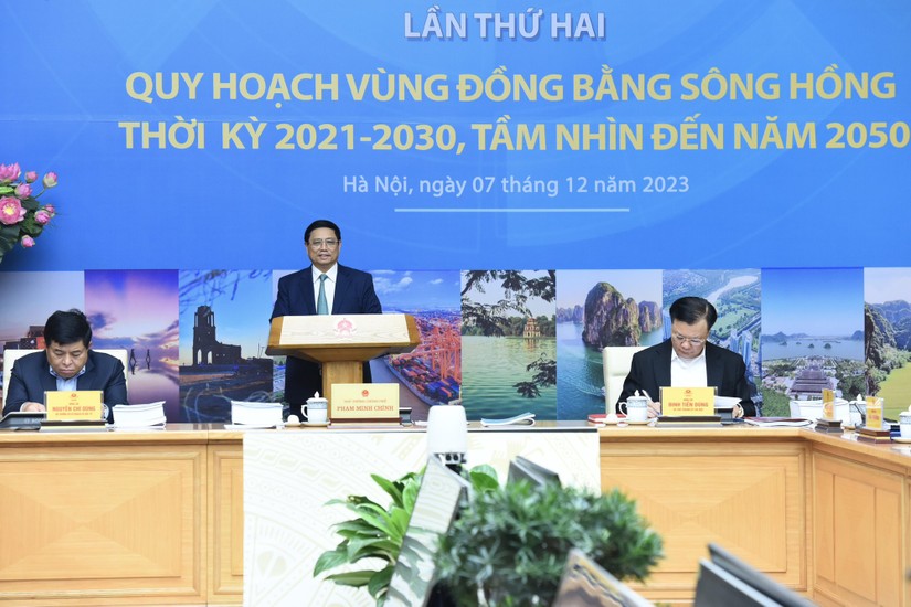 Thủ tướng Phạm Minh Chính, Chủ tịch Hội đồng điều phối vùng Đồng bằng sông Hồng - Ảnh: VGP