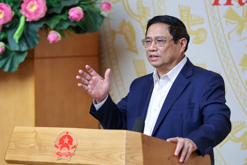 Thủ tướng Phạm Minh Chính chỉ đạo hàng loạt giải pháp quyết liệt, đồng bộ, trong đó có nhiều giải pháp mới để tháo gỡ khó khăn về tăng trưởng tín dụng. (Ảnh: VGP)
