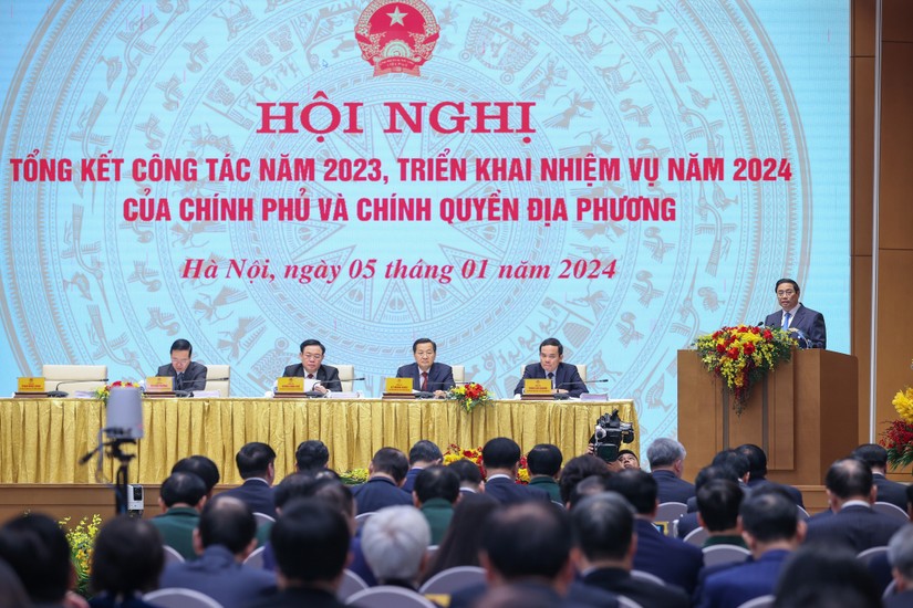 Thủ tướng Phạm Minh Chính chủ trì Hội nghị - Ảnh: VGP
