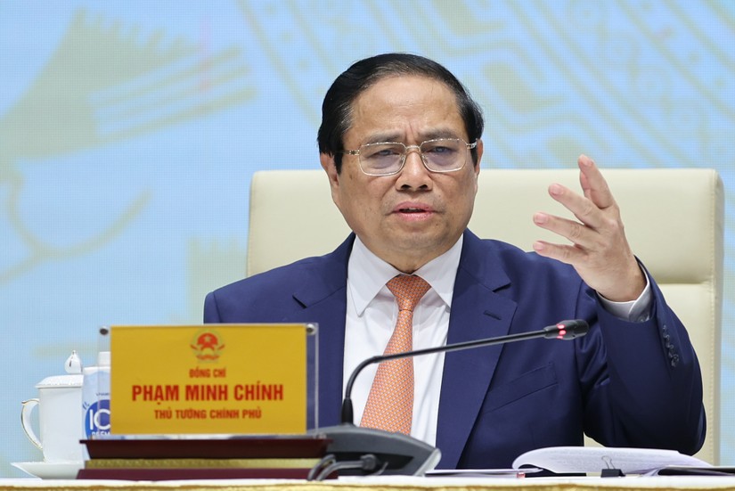 Thủ tướng Phạm Minh Chính giao hàng loạt nhiệm vụ, yêu cầu cụ thể với NHNN, các bộ, ngành, địa phương, các tổ chức tín dụng và các tổ chức kinh tế, người dân - Ảnh: VGP