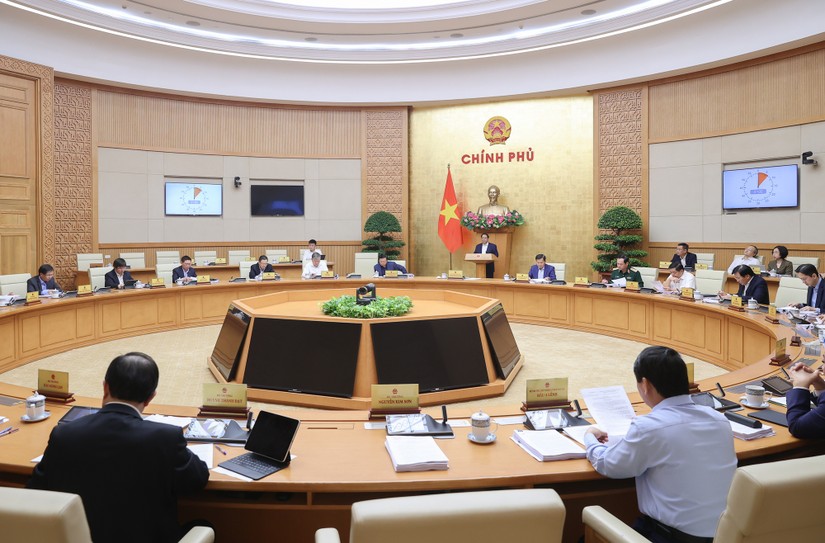 Thủ tướng Chính phủ Phạm Minh Chính cho biết, hoàn thiện thể chế là một trong 3 đột phá chiến lược được Đảng, Nhà nước quan tâm đặc biệt, lãnh đạo, chỉ đạo, tập trung đầu tư xây dựng, hoàn thiện - Ảnh: VGP