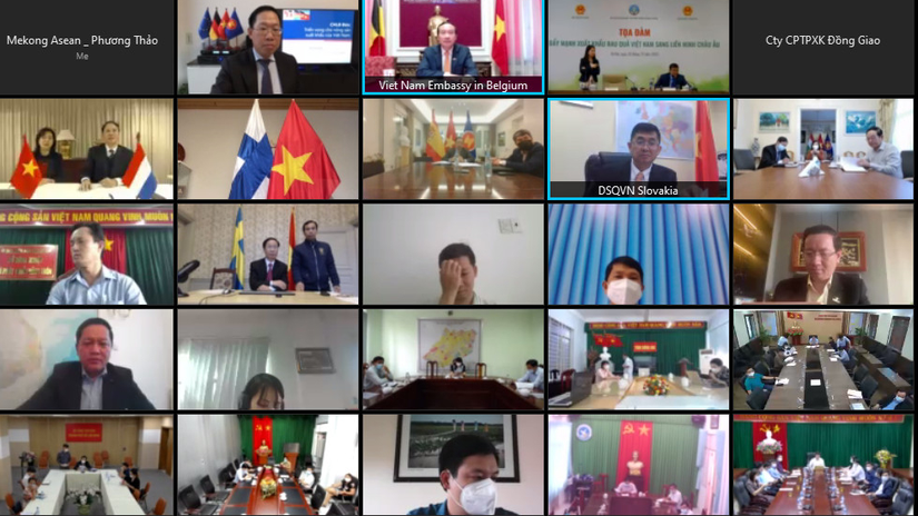 Tọa đàm chuyên đề trực tuyến về xuất khẩu rau quả Việt Nam sang thị trường EU.