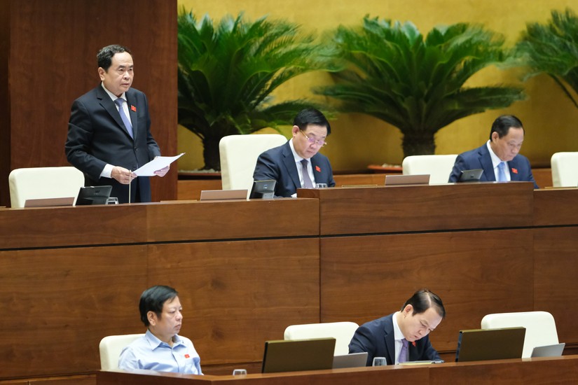 Phó Chủ tịch Thường trực Quốc hội Trần Thanh Mẫn phát biểu tại phiên thảo luận. Ảnh: Quochoi.vn