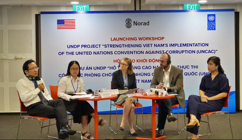 Hội thảo khởi động một dự án nhằm nâng cao năng lực thực thi Công ước phòng chống tham nhũng của Liên Hợp Quốc (UNCAC) tại Việt Nam, ngày 18/10.
