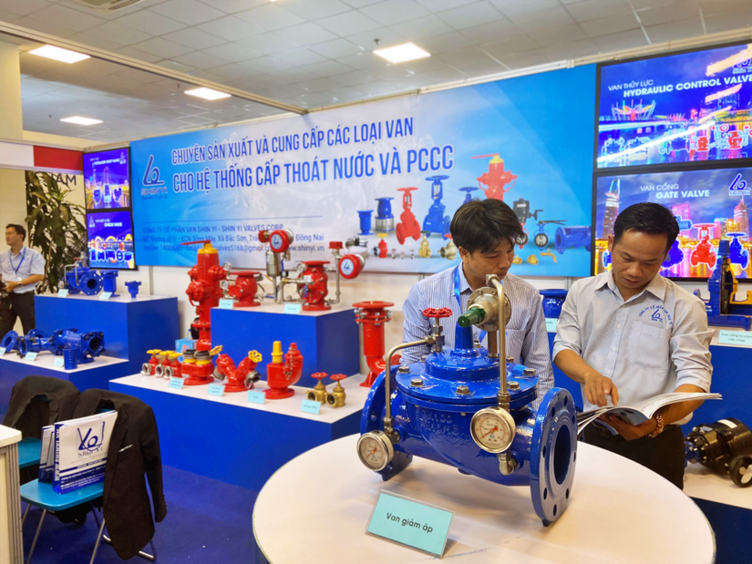 Nhiều công nghệ, sản phẩm tiên tiến được giới thiệu tại Tuần lễ ngành Nước Việt Nam. 