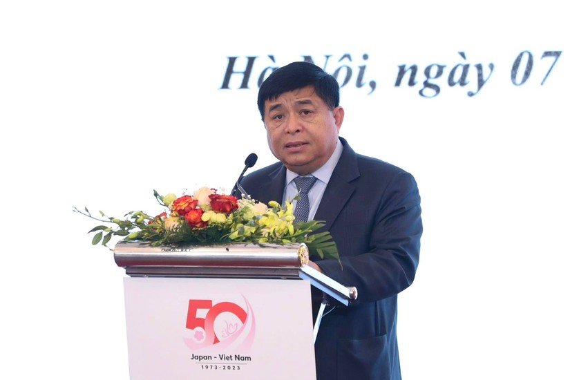Bộ trưởng Nguyễn Chí Dũng: Sáng kiến chung Việt Nam - Nhật Bản là diễn đàn đối thoại hiệu quả về hợp tác kinh doanh hai nước. Ảnh: MPI.
