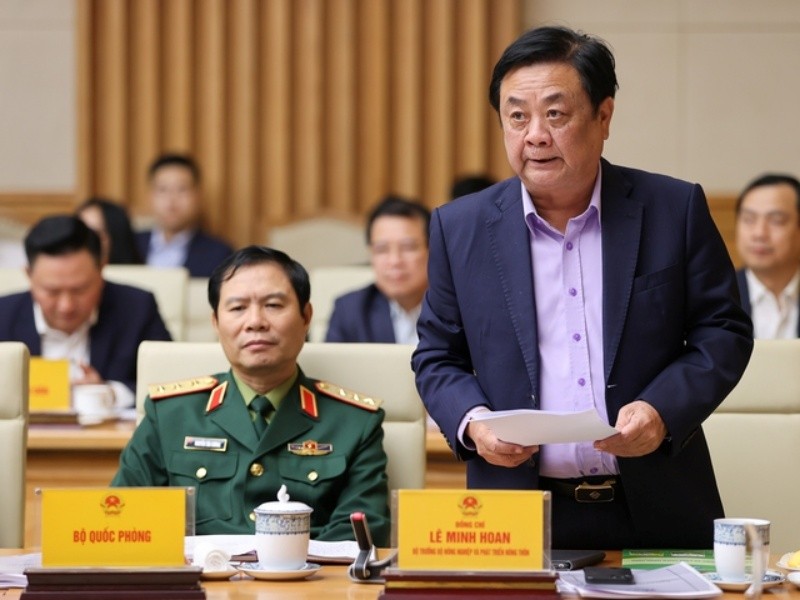 Bộ trưởng Lê Minh Hoan nêu đề xuất tại hội nghị. Ảnh: VGP.